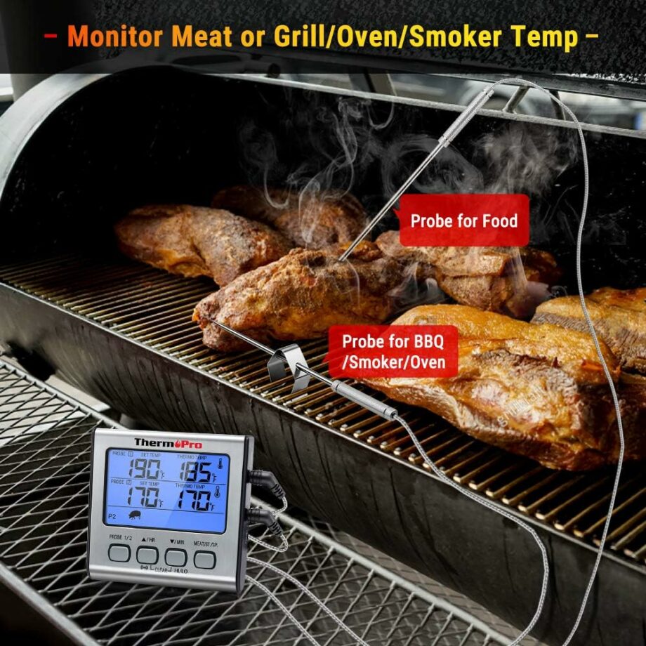ThermoPro TP-17 Dual Probe Large LCD Digital Cooking Meat Thermometer
