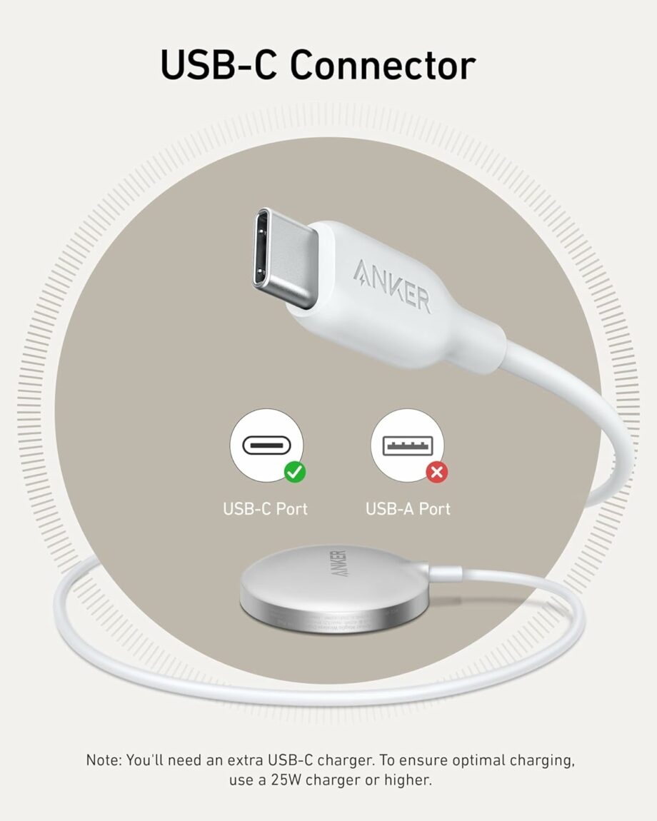 Anker MagGo 15W Ultra-Fast MagSafe Magnetic Qi2 Certified Wireless Charger (Pad)