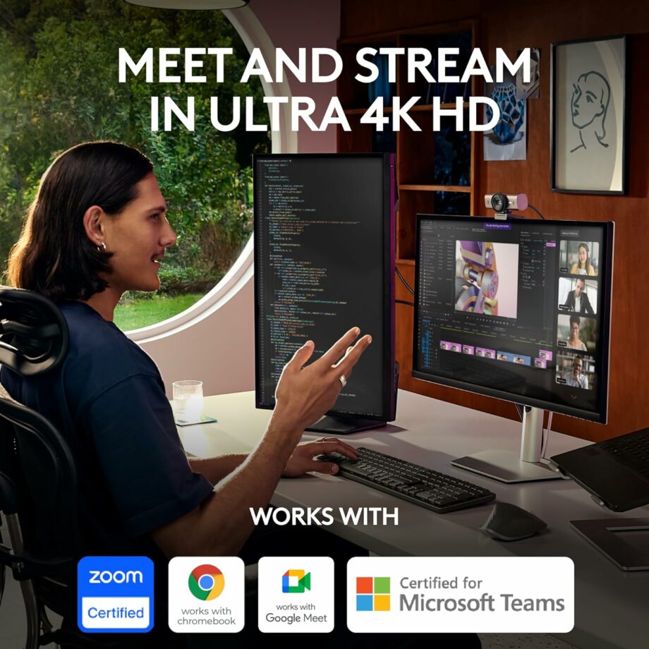 Logitech MX Brio Ultra HD 4K Streaming Webcam - Graphite