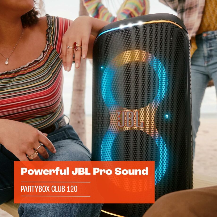 JBL PartyBox Club 120 Portable party speaker with foldable handle