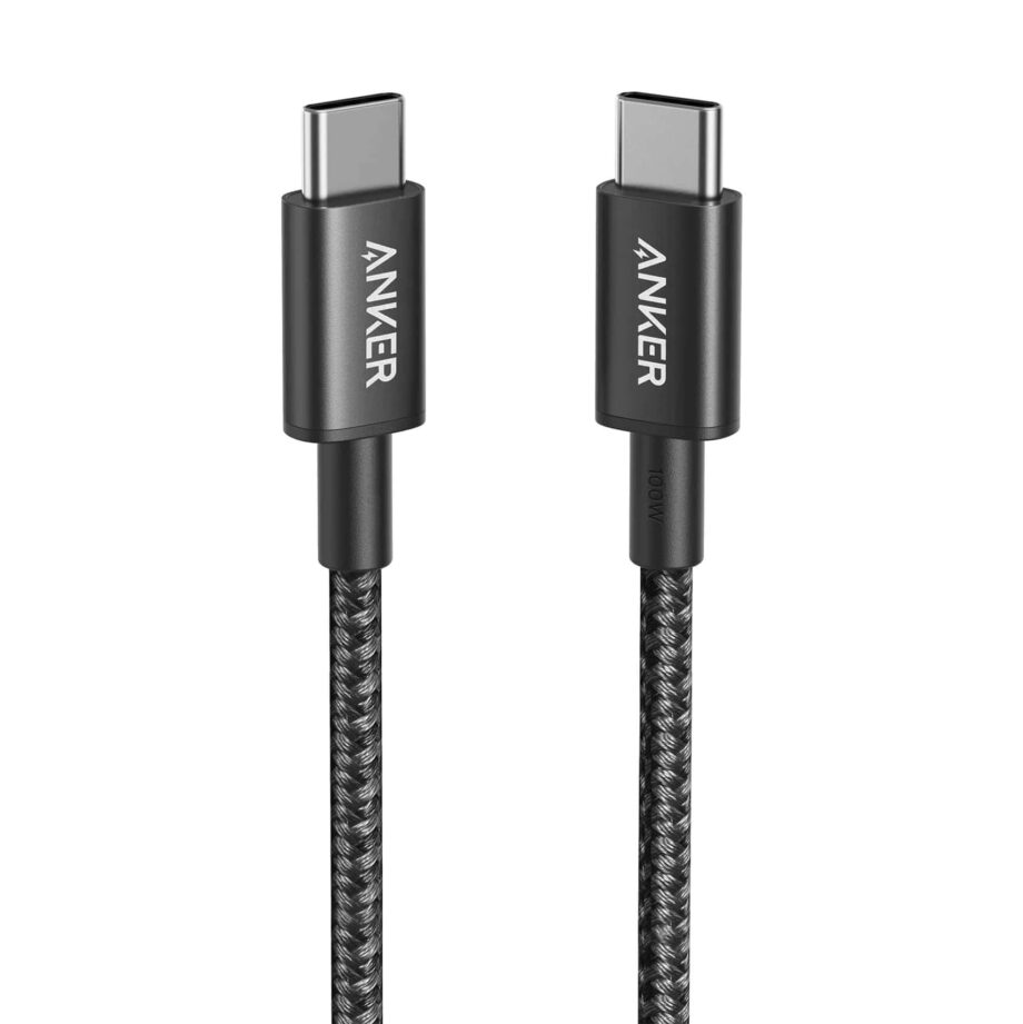 Anker Powerline Nylon Braided USB C to C Cable 1M – Black