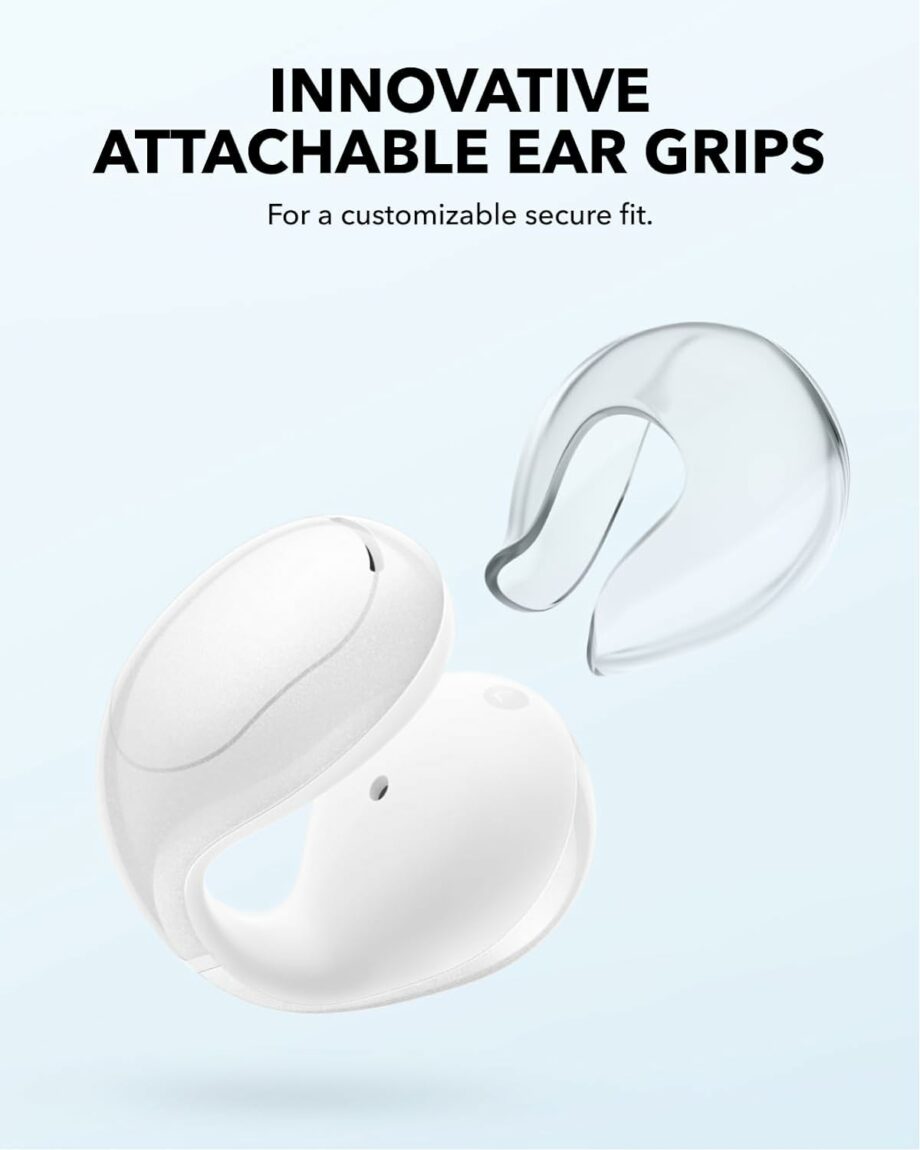 Anker Soundcore C30i Clip-On Open-Ear Lightweight Earbuds - White