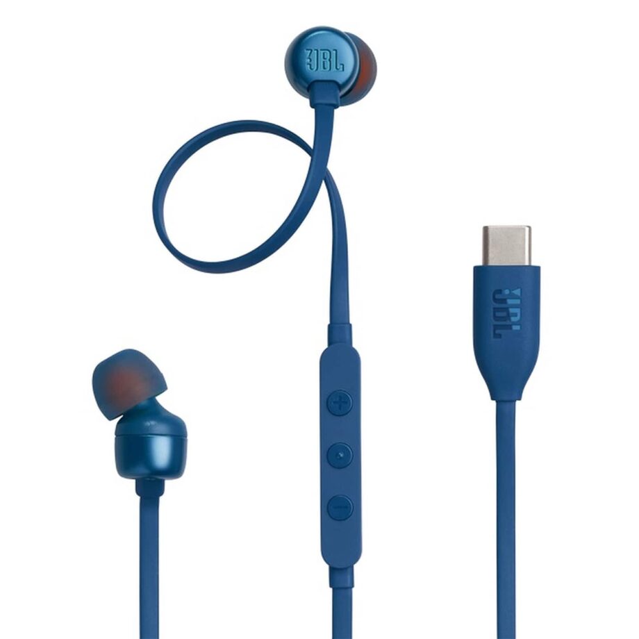 JBL Tune 310C Type C Wired Hi-Res In-Ear Earbuds with Mic - Blue