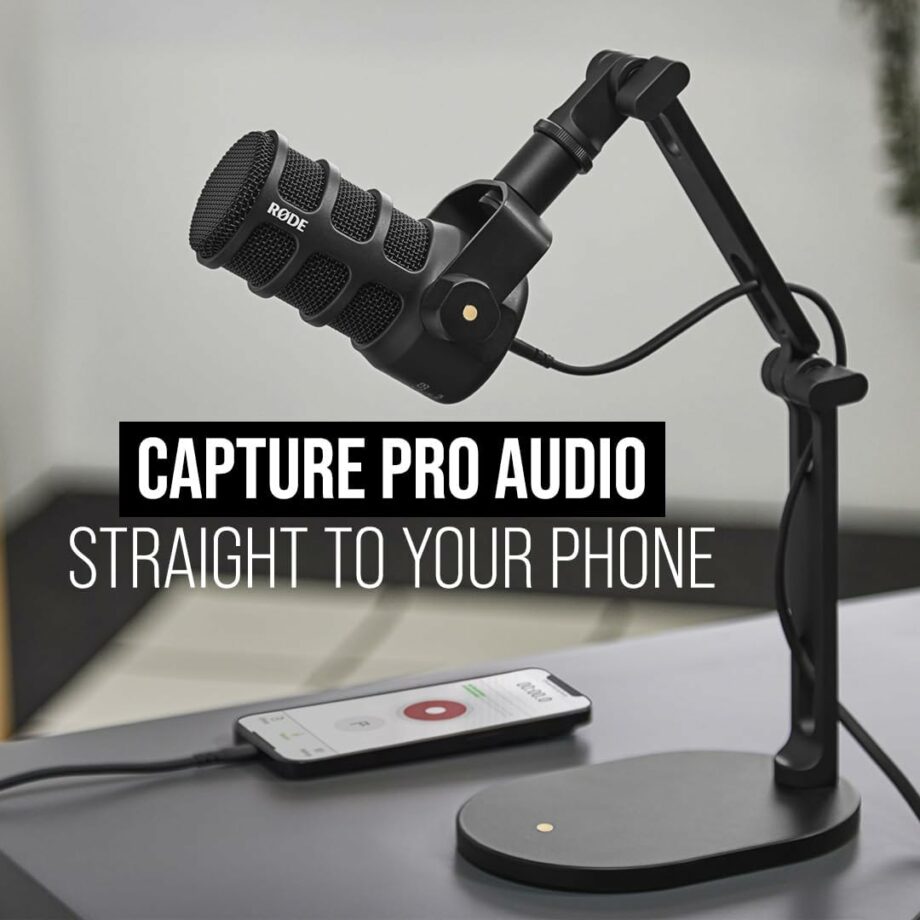 Rode PodMic USB Versatile Dynamic Broadcast Microphone With XLR and USB Connectivity - Black