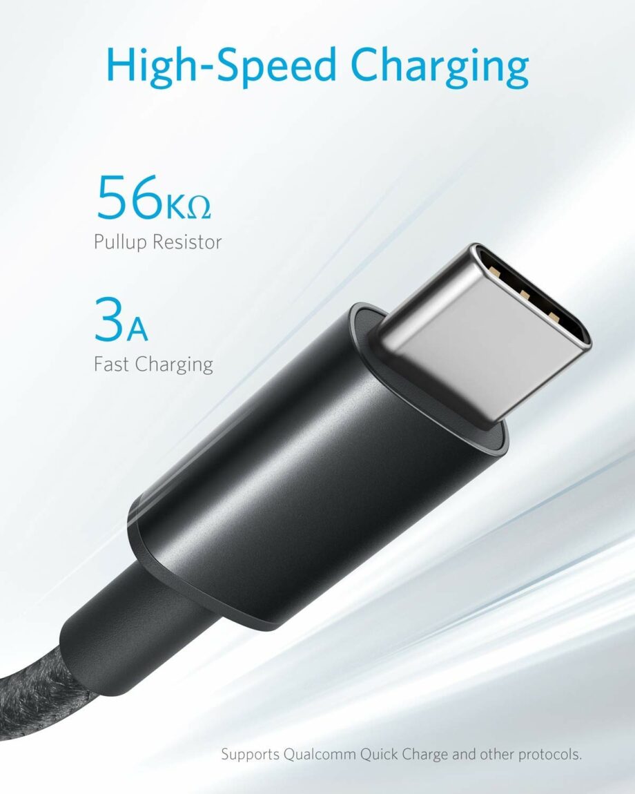 Anker Powerline Nylon Braided USB Type C Cable 1.8M – Black