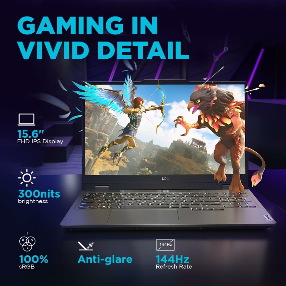 Lenovo LOQ 15IRX9 Intel Core i7 13650HX AI Engine + LA1 Chip Nvidia & RTX 3050 6GB & 144Hz IPS Display Gaming Laptop