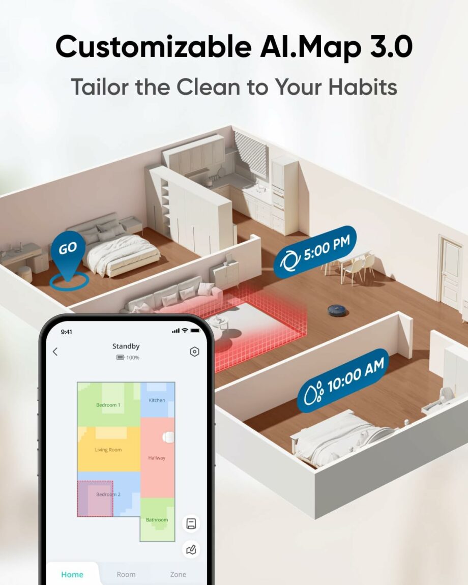 Anker Eufy X10 Pro Omni Robot Vacuum and Dual Mops with 8,000 Pa Suction