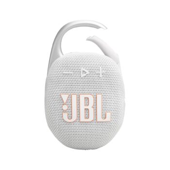JBL Clip 5 Portable Waterproof Wireless Bluetooth Speaker - White