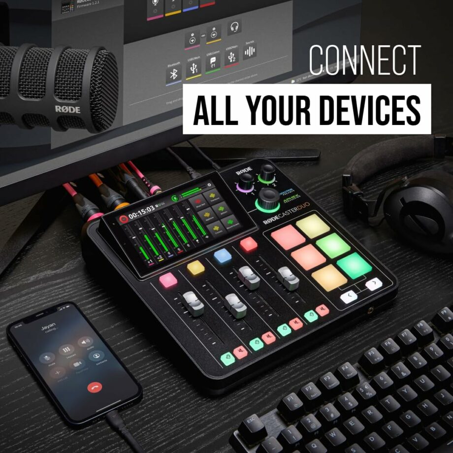 Rode RØDECaster Duo All-in-One Production Solution for Podcasting, Streaming, Music Production and Content Creation (Pre-Order)