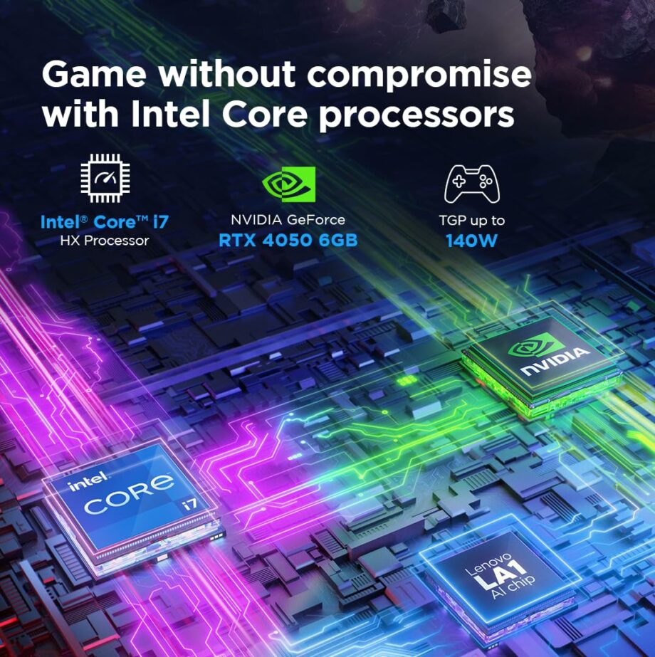 Lenovo Legion 5 Intel Core i7-14650HX 16" WQXGA GeForce RTX 4050 6GB IPS 165Hz Display & 1TB SSD Gaming Laptop