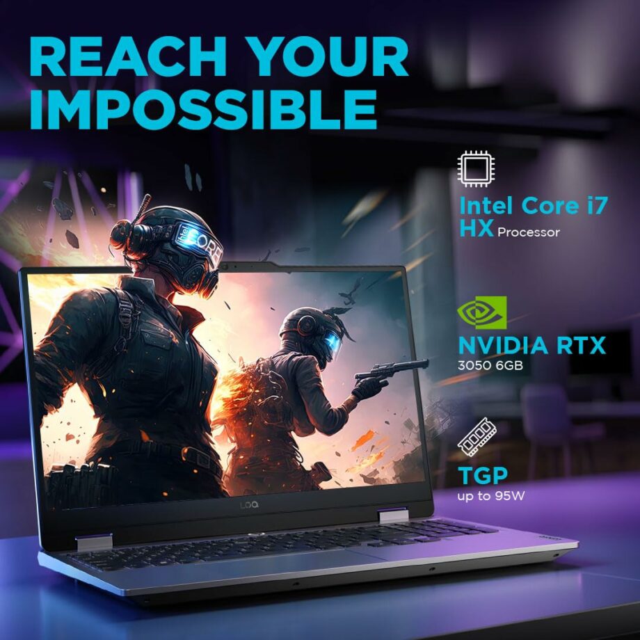 Lenovo LOQ 15IRX9 Intel Core i7 13650HX AI Engine + LA1 Chip Nvidia & RTX 3050 6GB & 144Hz IPS Display Gaming Laptop