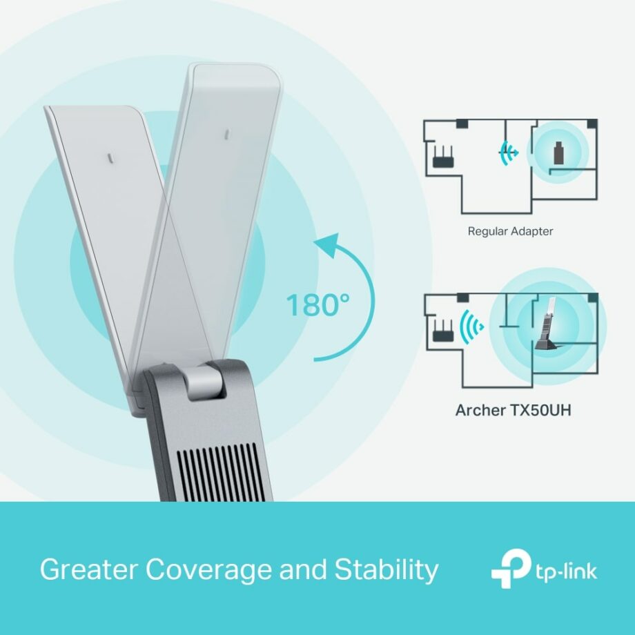TP-Link AX3000 High Gain Wireless USB Adapter (Archer TX50UH)