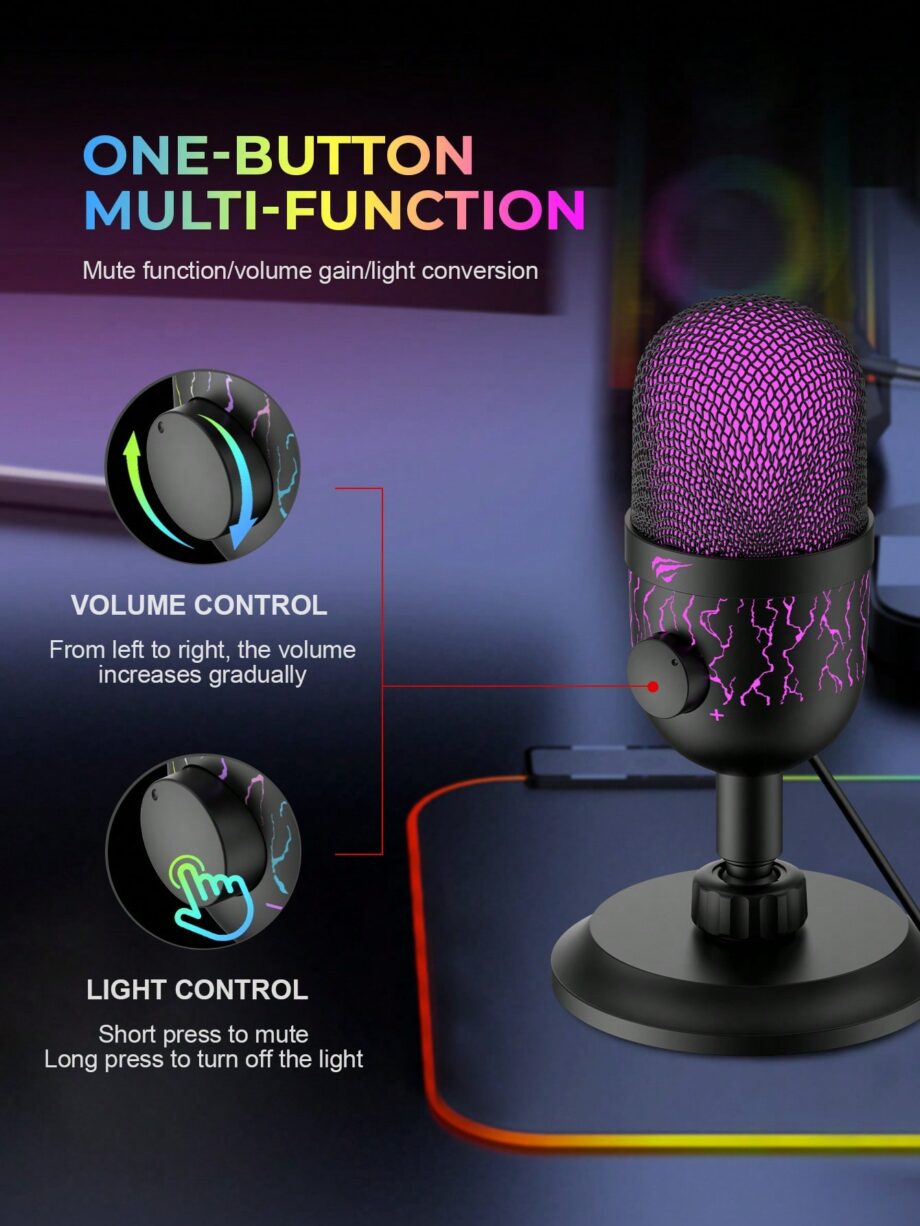 Havit GK52 RGB Live Recording Microphone