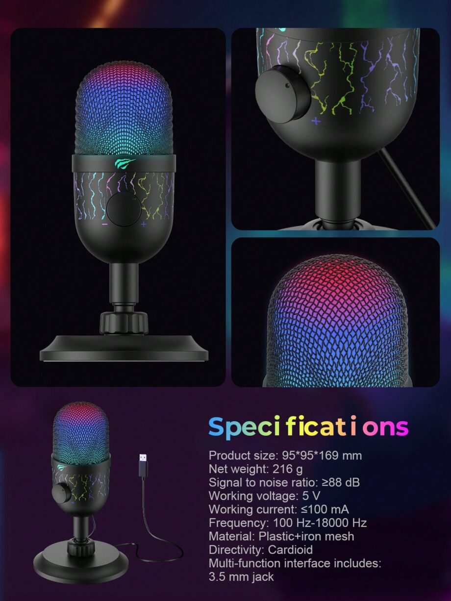Havit GK52 RGB Live Recording Microphone