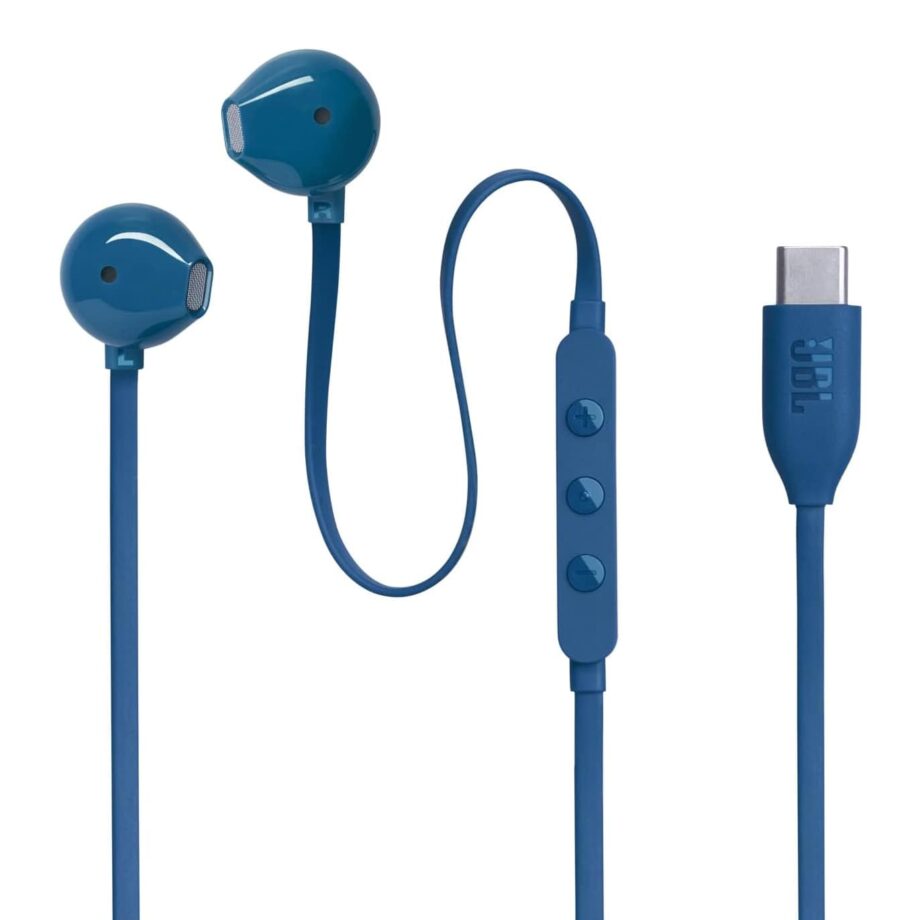 JBL Tune 305C Type C Wired Hi-Res In-Ear Earbuds with Mic - Blue