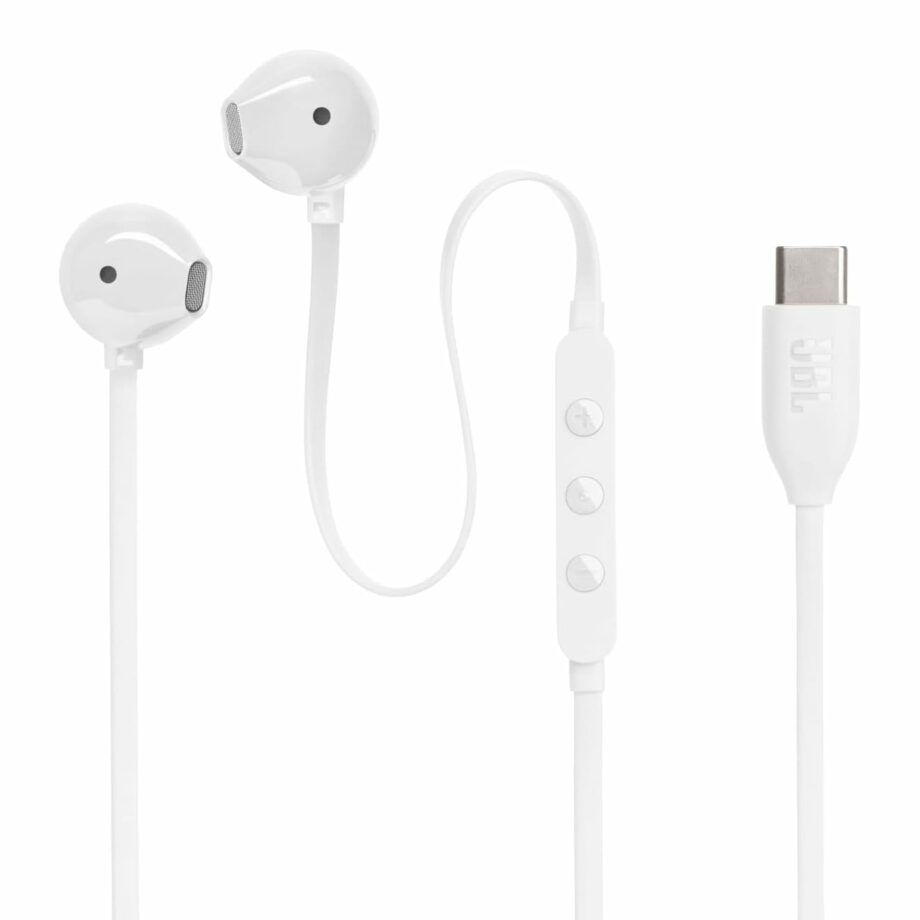 JBL Tune 305C Type C Wired Hi-Res In-Ear Earbuds with Mic - White