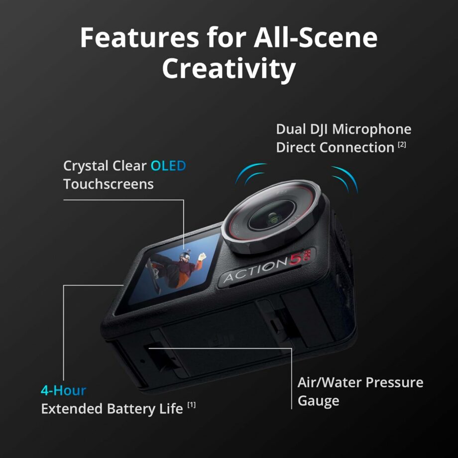 DJI Osmo Action 5 Pro 4K/120fps Waterproof Action Camera - Adventure Combo