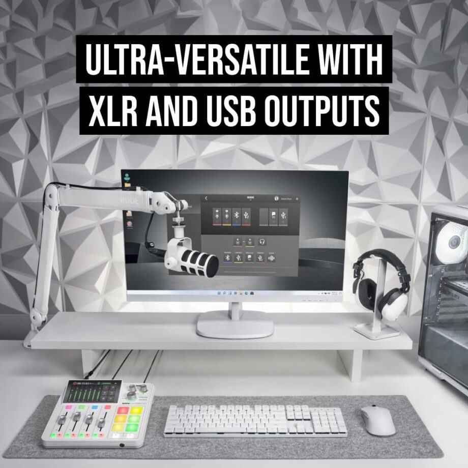 Rode PodMic USB Versatile Dynamic Broadcast Microphone With XLR and USB Connectivity - White (Pre-Order)