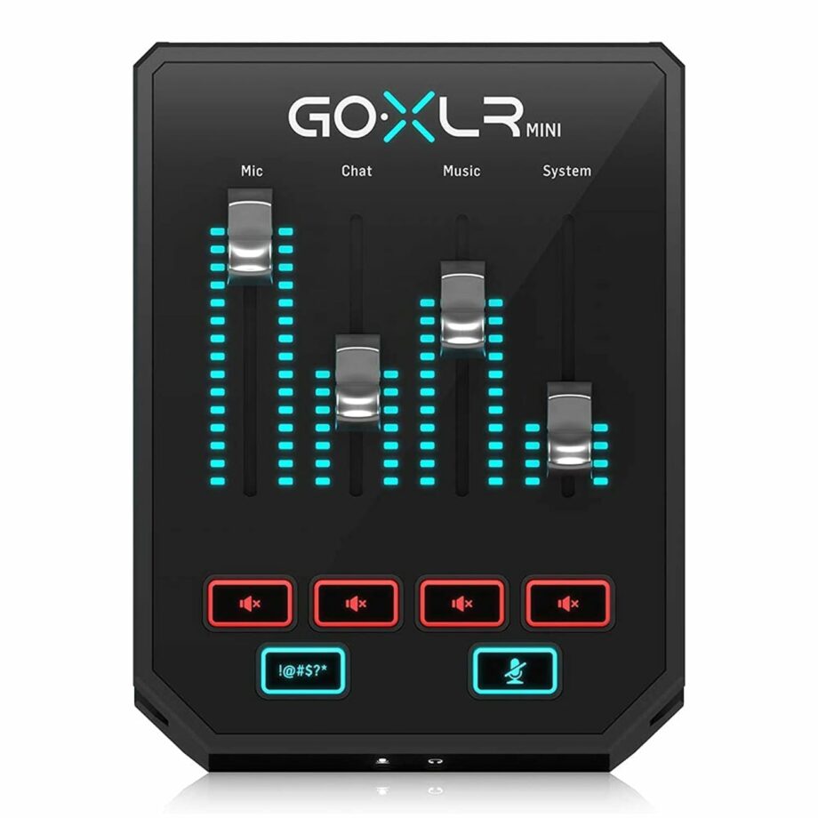 TC Helicon GoXLR MINI Online Broadcast Mixer with USB/Audio Interface (Pre-Order)