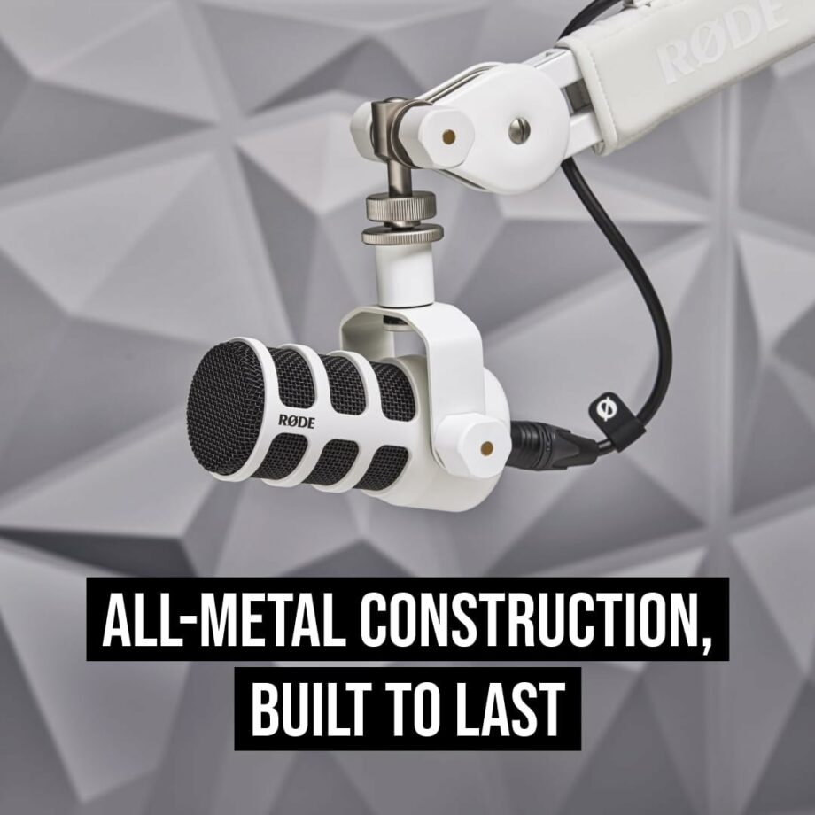 Rode PodMic USB Versatile Dynamic Broadcast Microphone With XLR and USB Connectivity - White (Pre-Order)