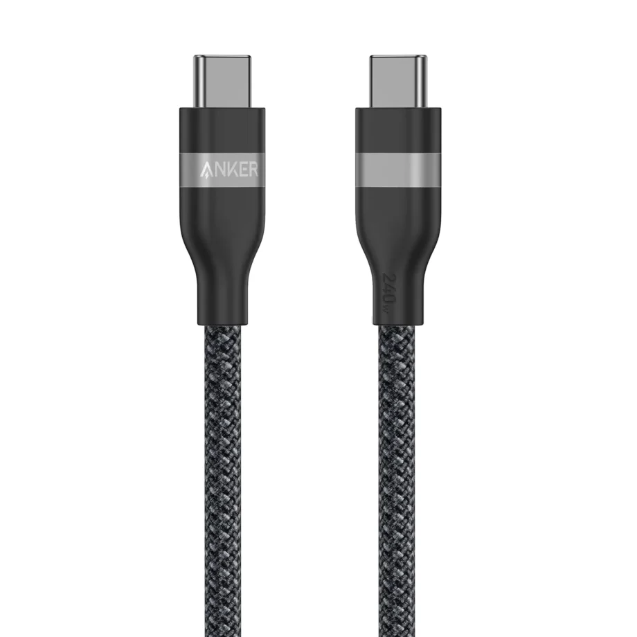 Anker Nano 240W Braided  USB C to USB C Cable 0.9M - Black
