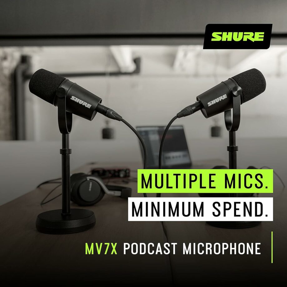 Shure MV7X Pro Quality Dynamic XLR Mic Microphone (Pre-Order)