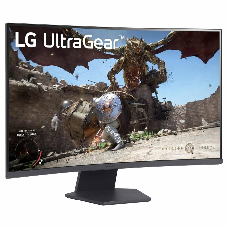 LG 27GS60QC-B 27'' UltraGear™ QHD 180Hz 1ms AMD FreeSync™ HDR10 1000R Curved Gaming Monitor