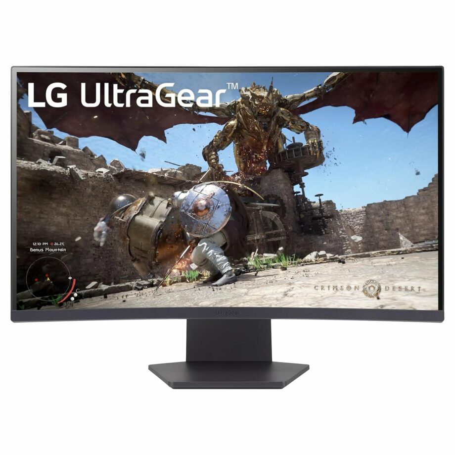 LG 27GS60QC-B 27'' UltraGear™ QHD 180Hz 1ms AMD FreeSync™ HDR10 1000R Curved Gaming Monitor