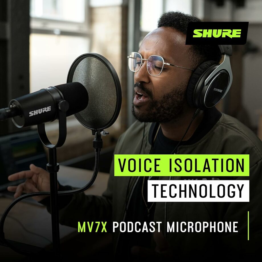 Shure MV7X Pro Quality Dynamic XLR Mic Microphone (Pre-Order)