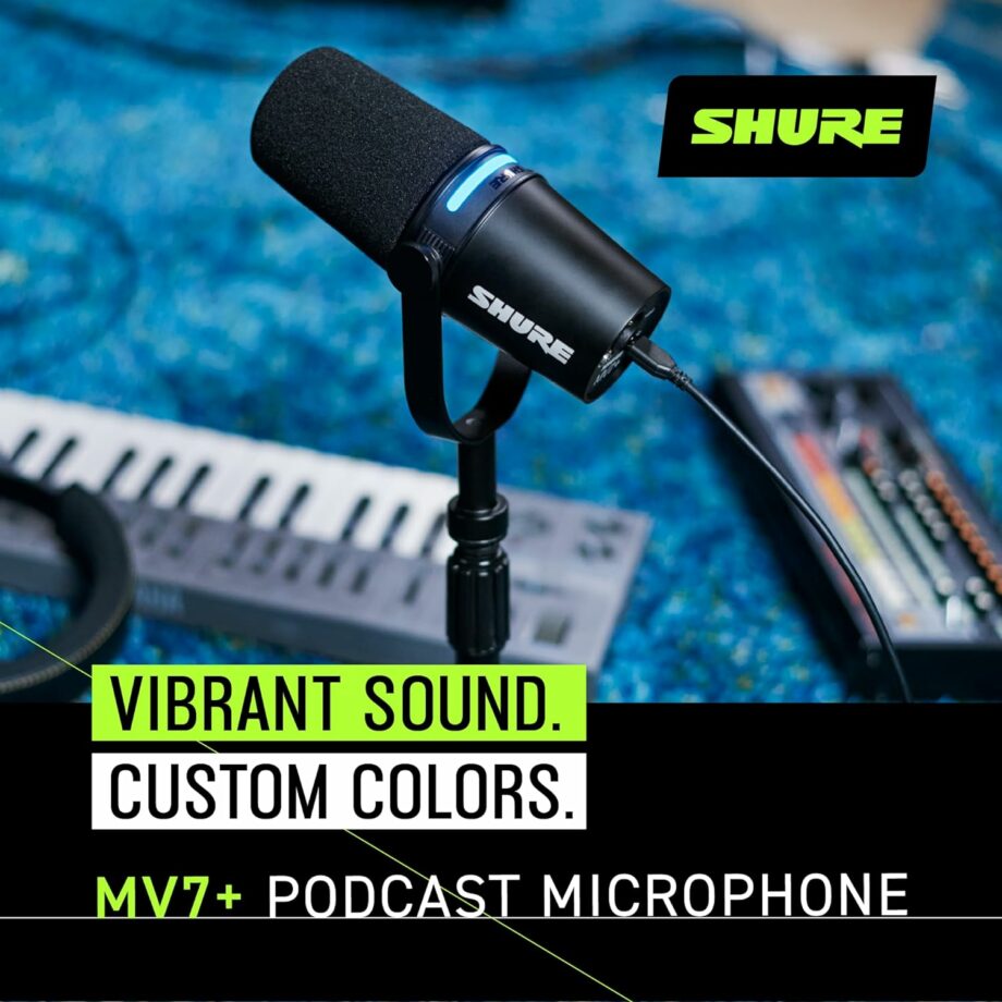 Shure MV7+ Podcast Dynamic OBS Certified Microphone (Pre-Order)