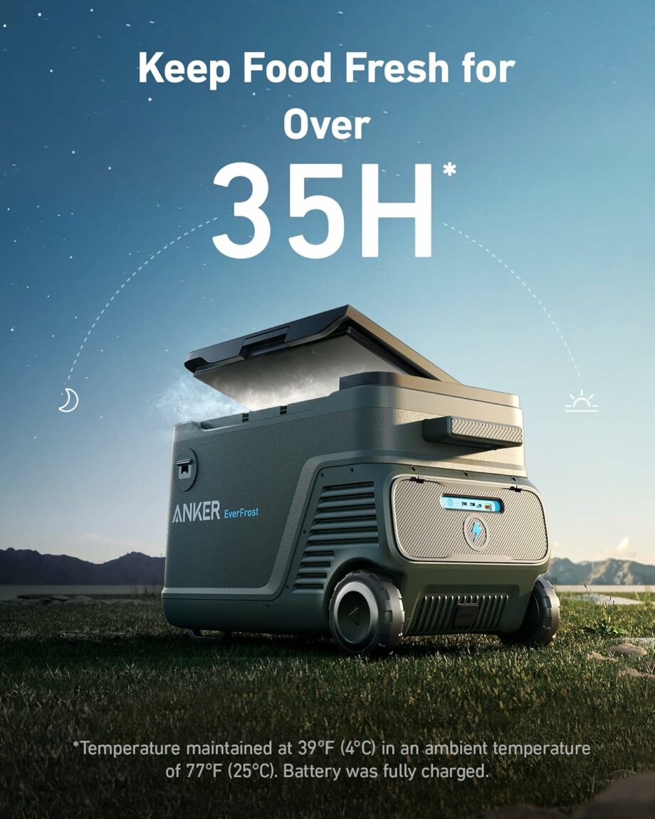 Anker EverFrost 40 Powered Cooler 43L Portable Refrigerator with 299Wh Battery