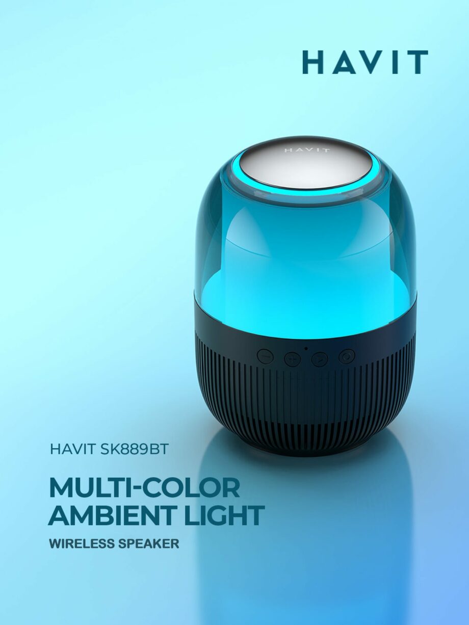 Havit SK889BT RGB Waterproof Wireless Portable Speaker