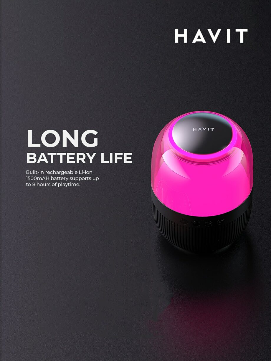 Havit SK889BT RGB Waterproof Wireless Portable Speaker