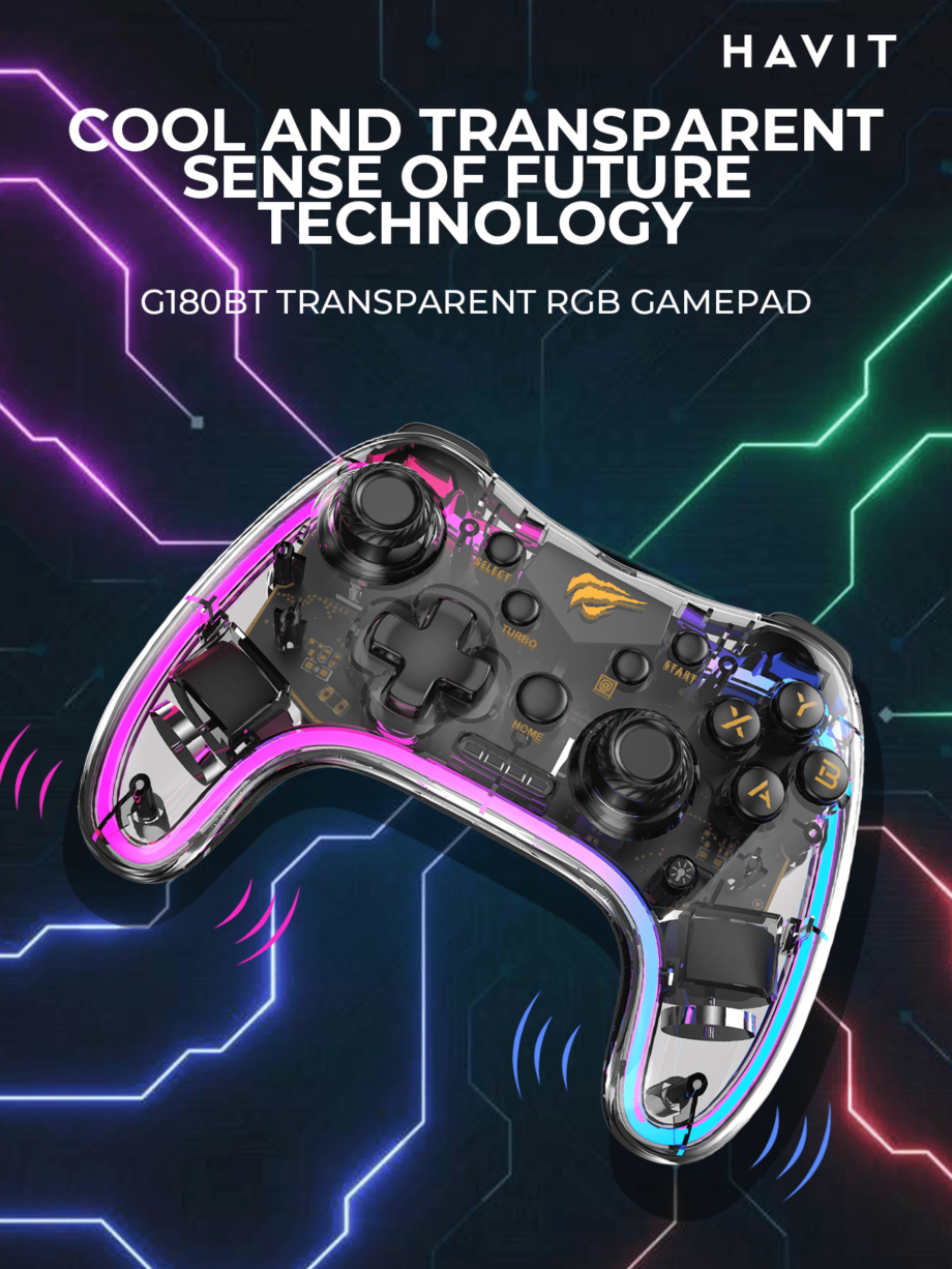 Havit G180BT High-Precision Wired RGB Game Pad