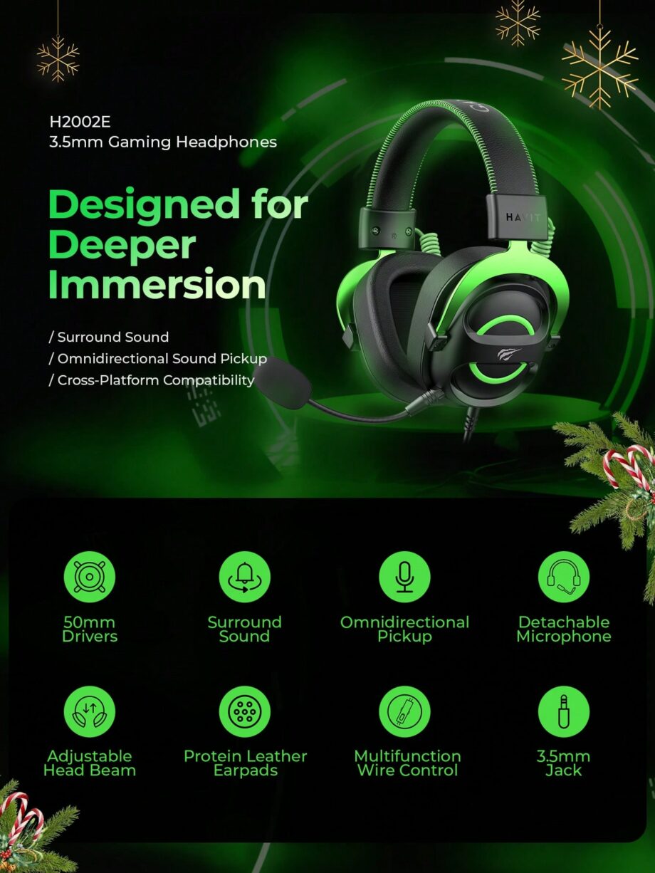 Havit H2002E Multi-Platform Wired Gaming Headset