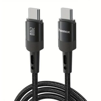 Heemax 240W Braided USB C to USB C Cable - 1M