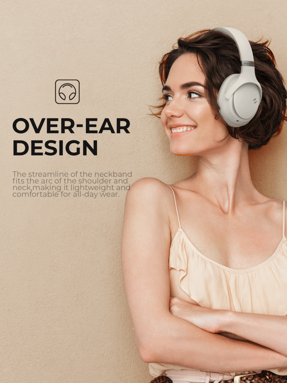 Havit H630 Over-Ear Foldable Wireless Bluetooth Headset - Black