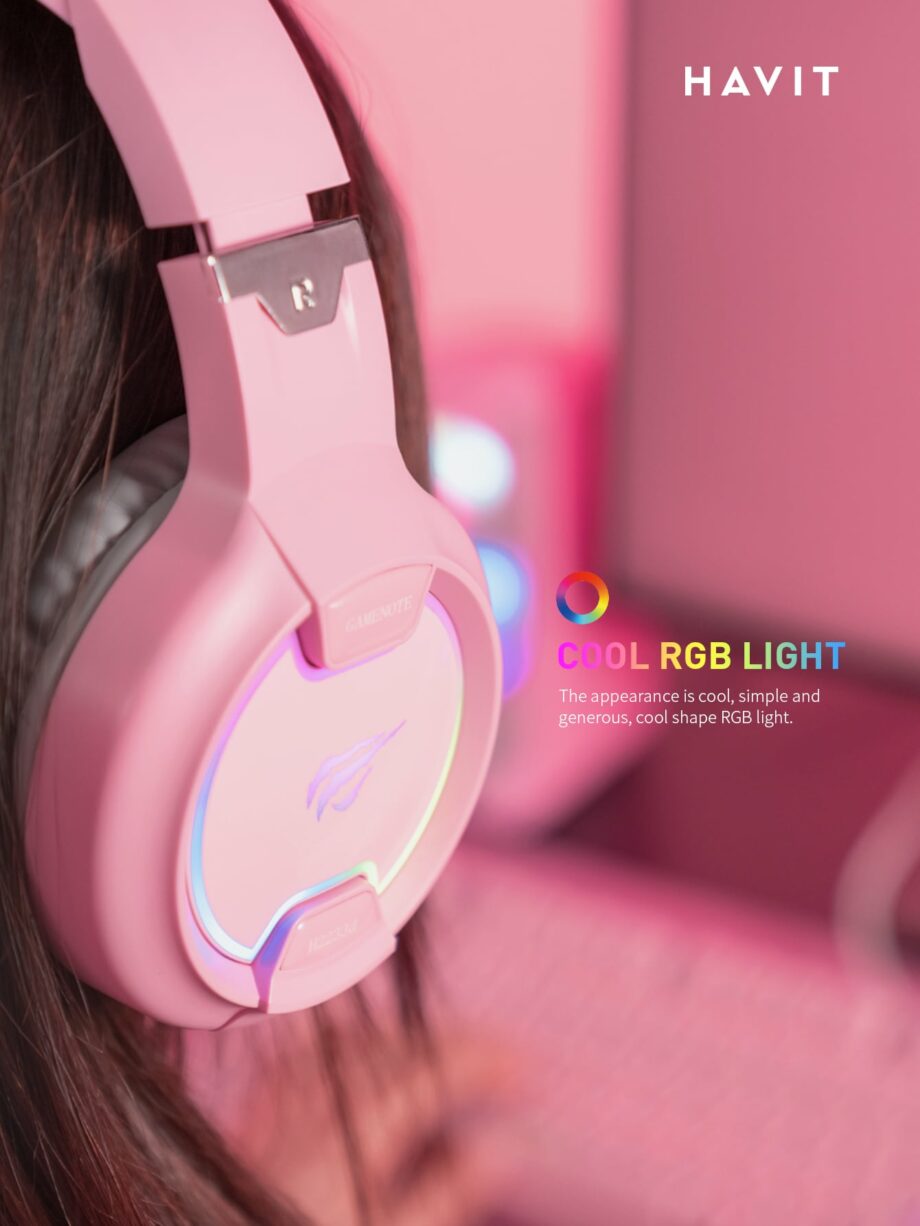 Havit H2233D Gaming Headset - Pink