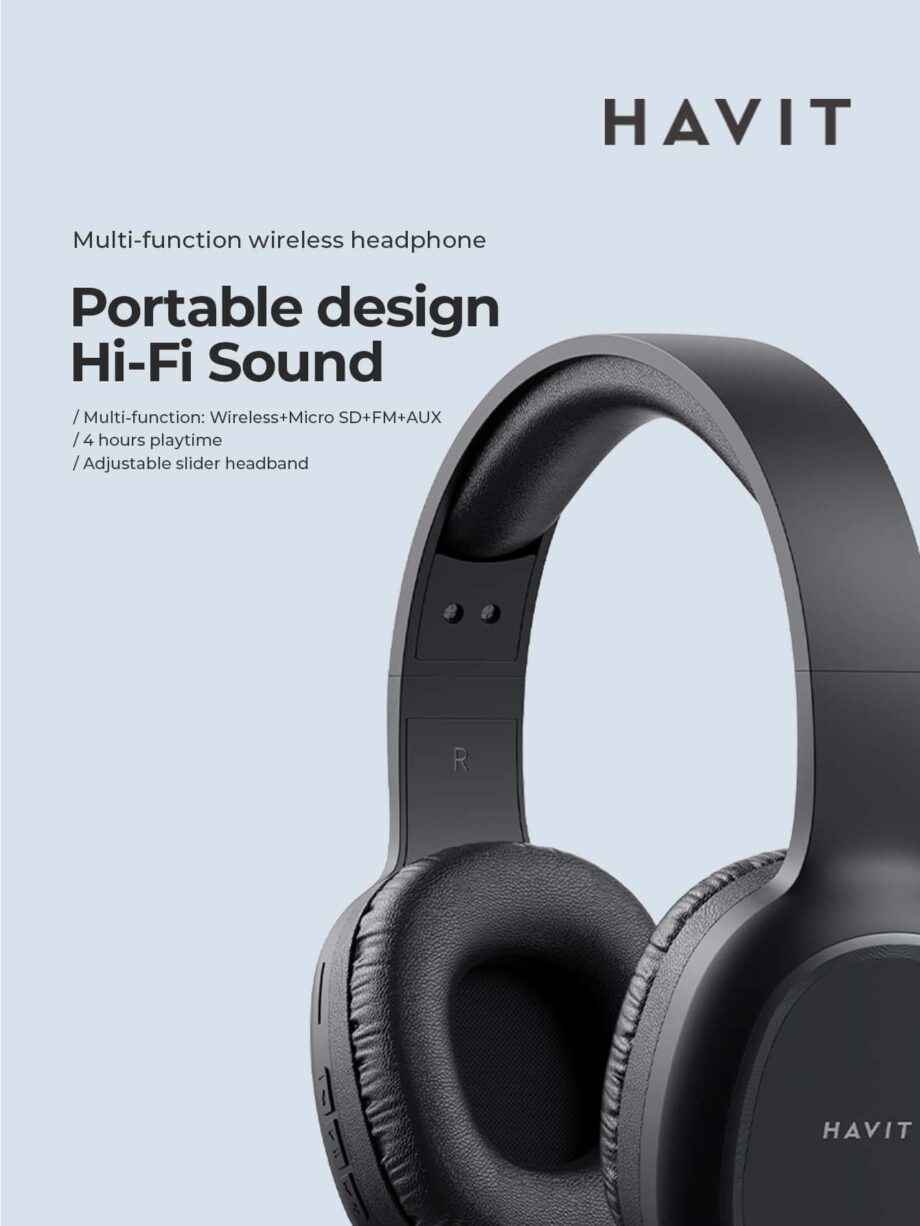 Havit H2590 Pro Over-Ear Wireless Bluetooth Headset - Red