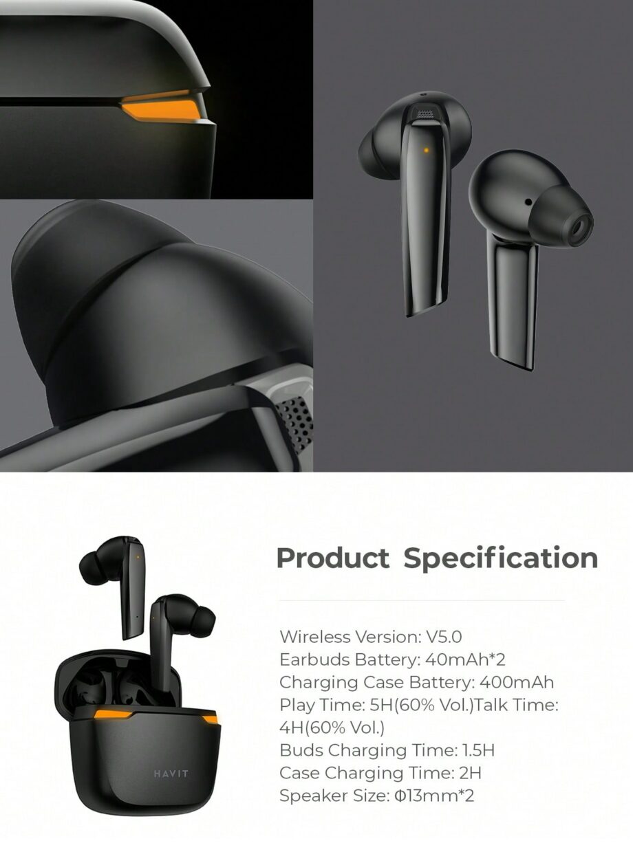 Havit TW929 Pro Gaming True wireless Earbuds