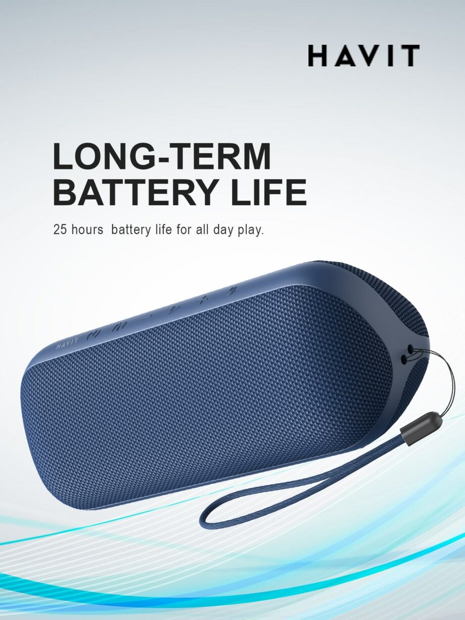 Havit M69 Dual Strong Bass IPX7 Waterproof Bluetooth Speaker - Black