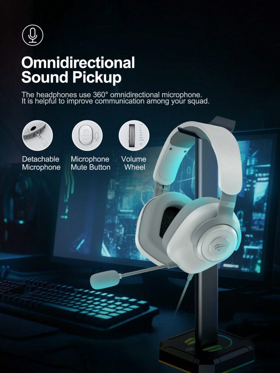 Havit H2230D Multi-Platform Wired Gaming Headset - Black