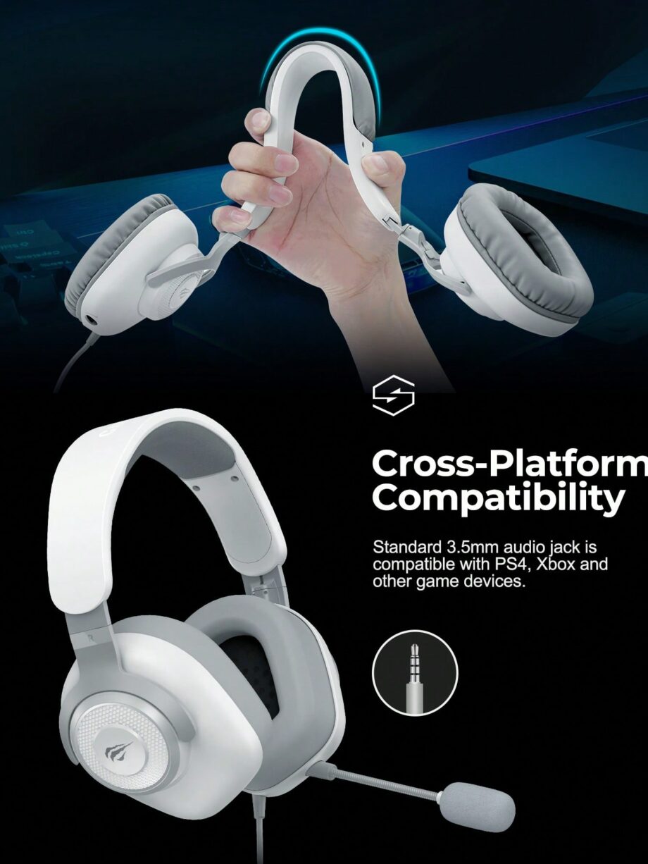 Havit H2230D Multi-Platform Wired Gaming Headset - Black