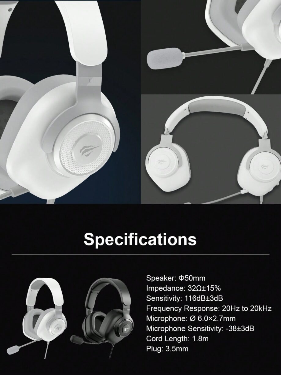 Havit H2230D Multi-Platform Wired Gaming Headset - Black