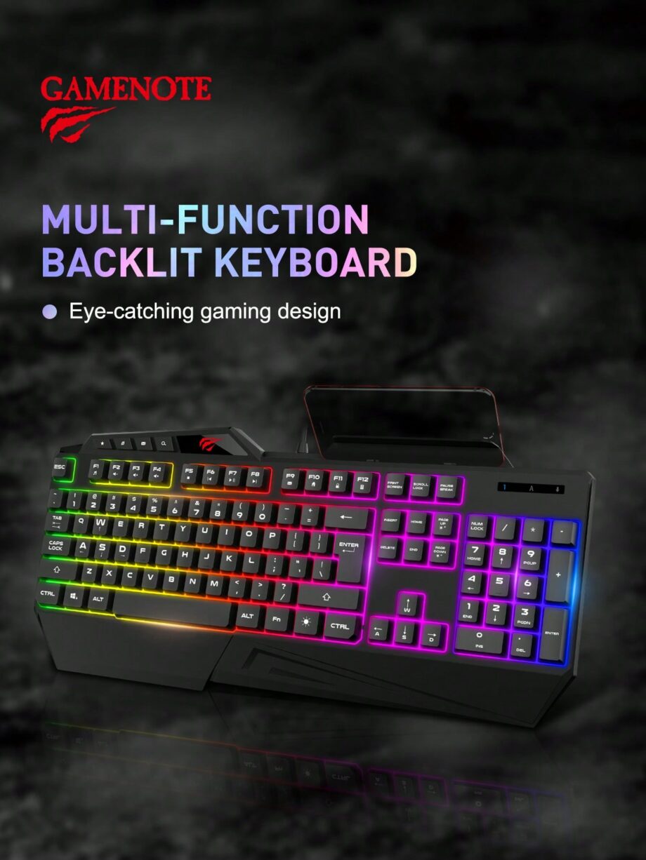 Havit KB488L Multi-Function Backlit Gaming keyboard