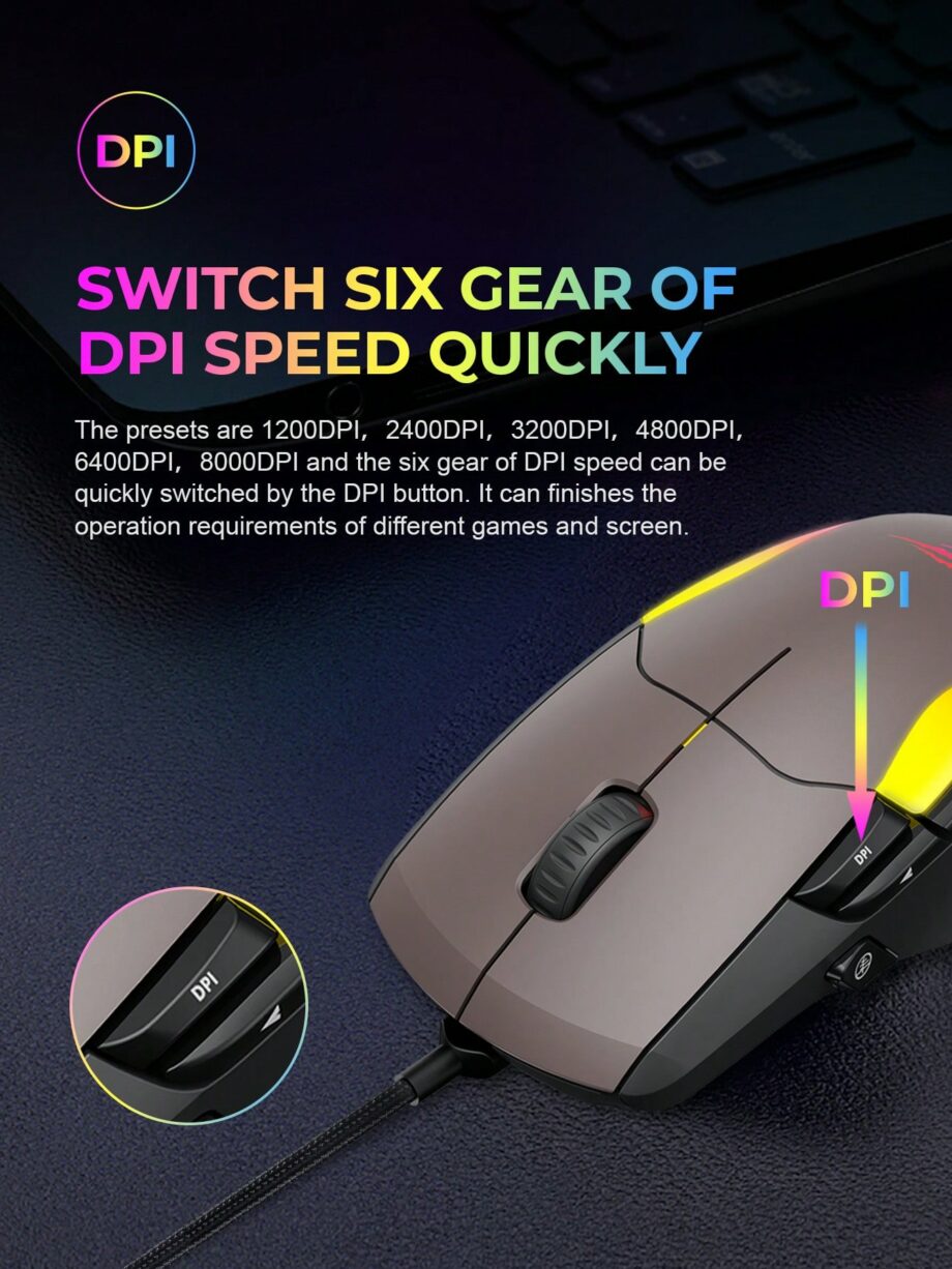 Havit MS959S RGB Wired Gaming Mouse