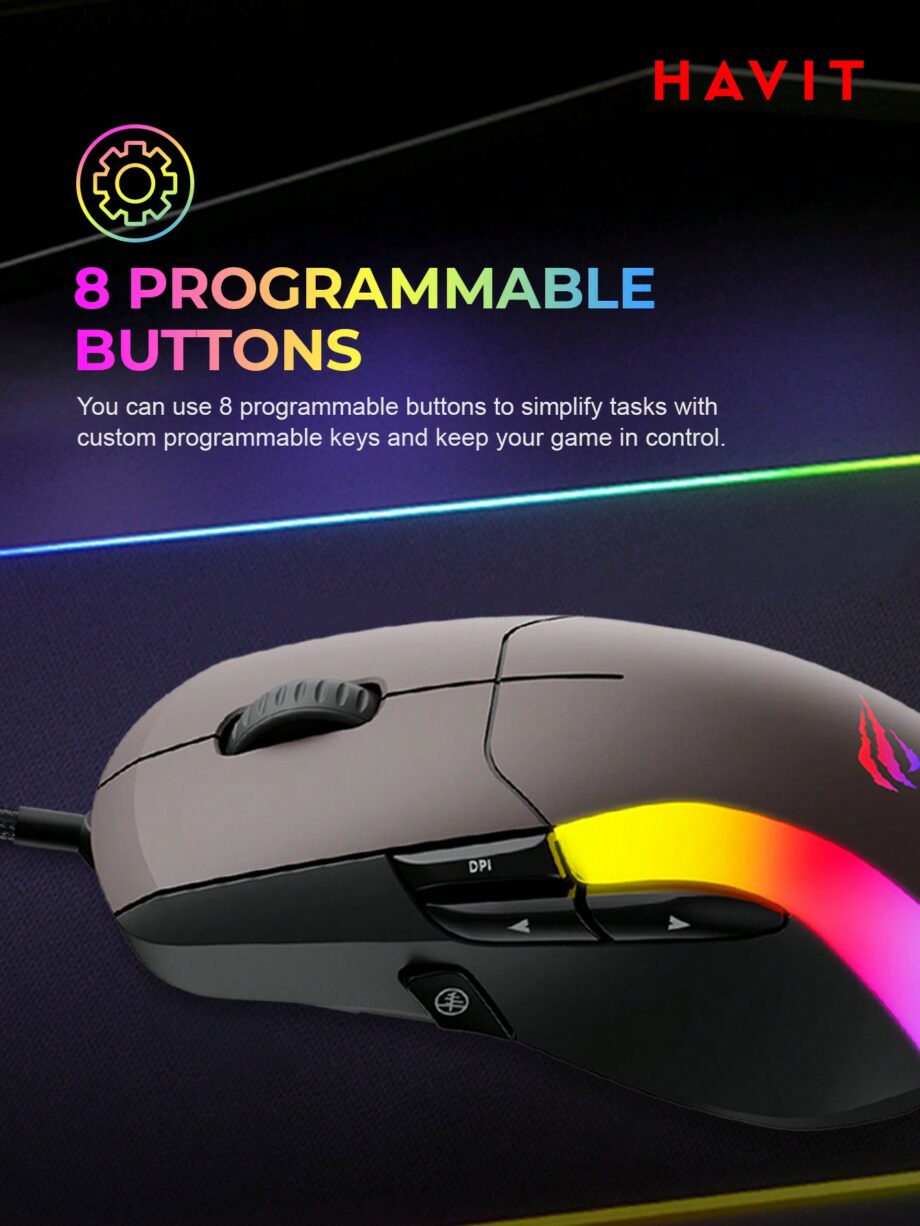 Havit MS959S RGB Wired Gaming Mouse