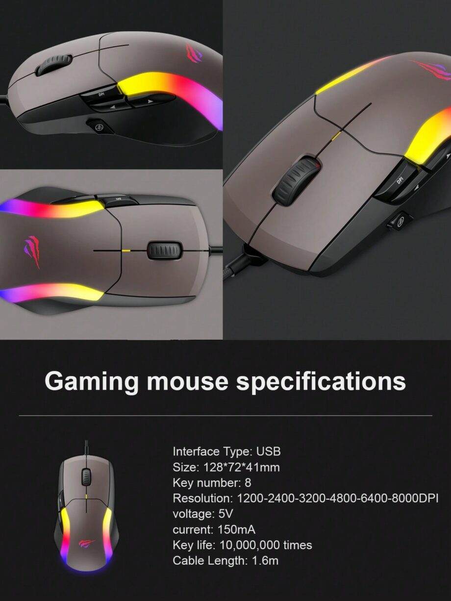 Havit MS959S RGB Wired Gaming Mouse