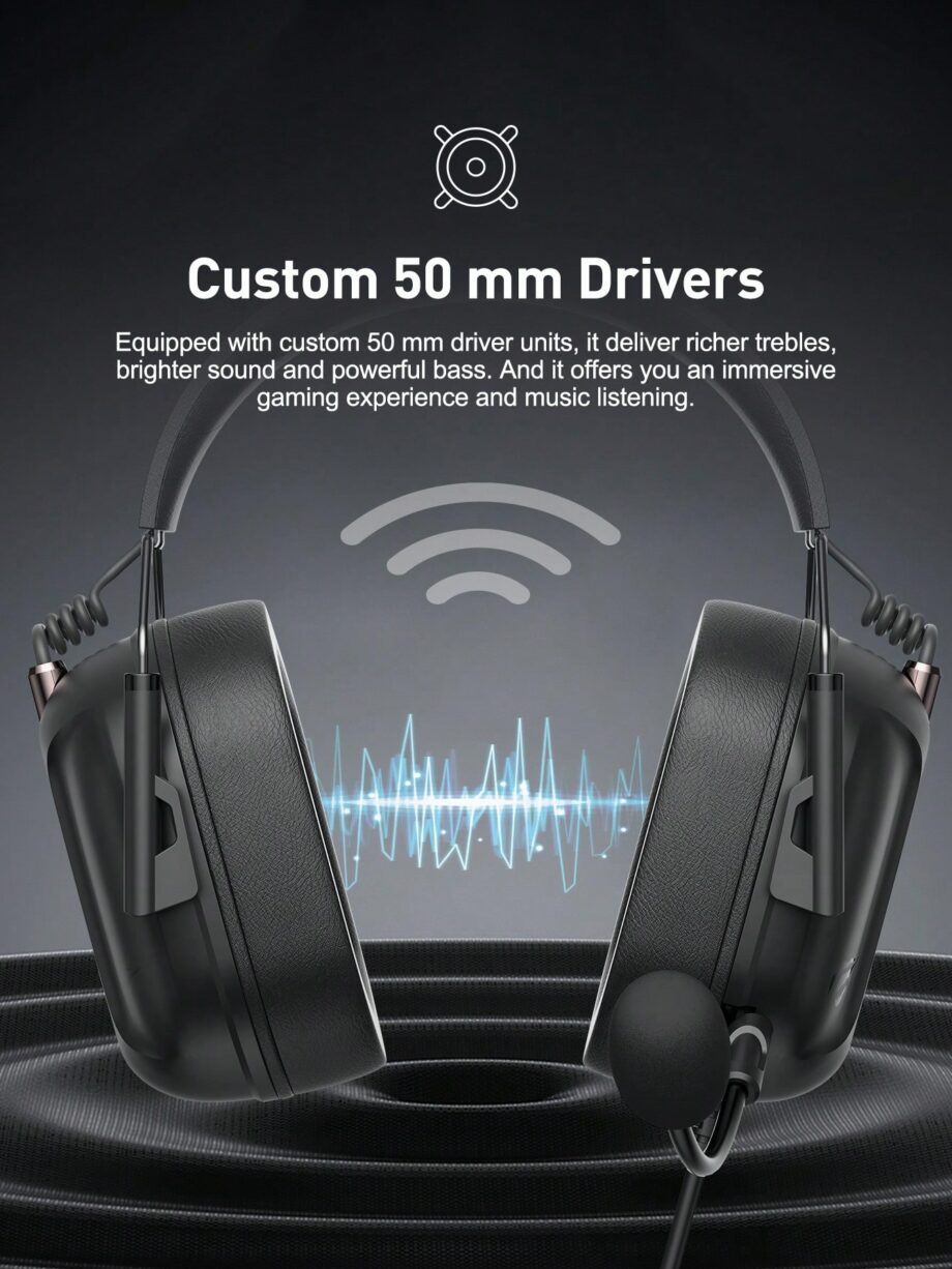 Havit H2033D Multi-Platform Wired Gaming Headset - Black