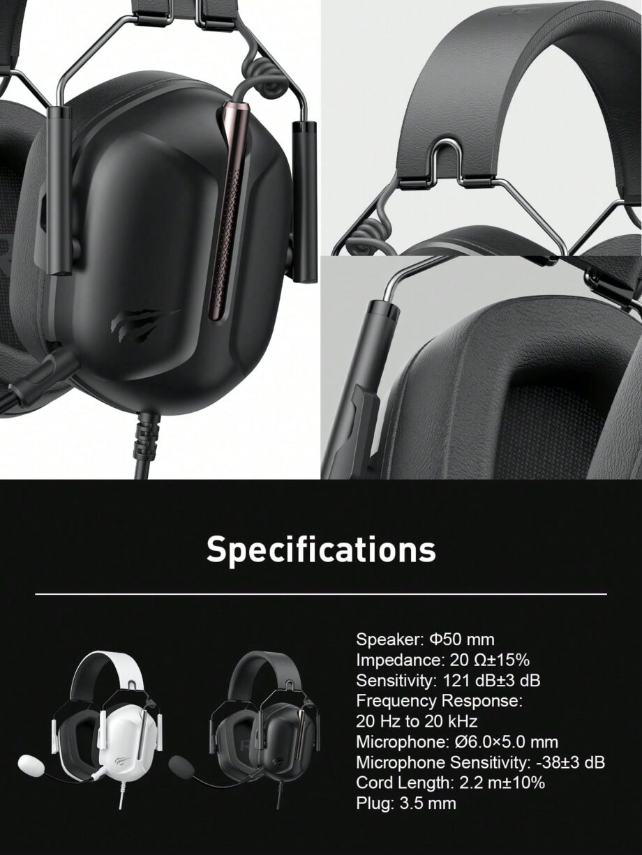 Havit H2033D Multi-Platform Wired Gaming Headset - Black